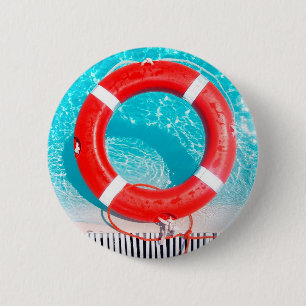 Lifeguard Lifesaver 6 Cm Round Badge