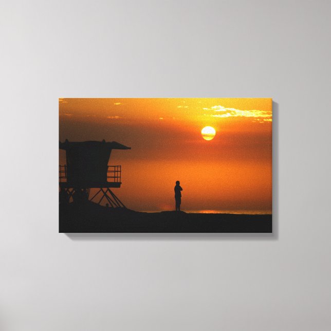 lifeguard on duty! canvas print (Front)