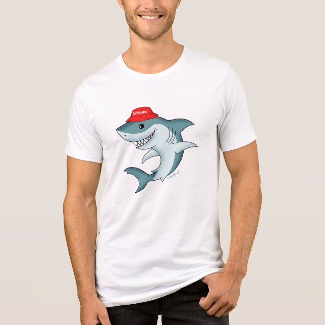 Lifeguard Shark Tri-Blend Shirt (Front)