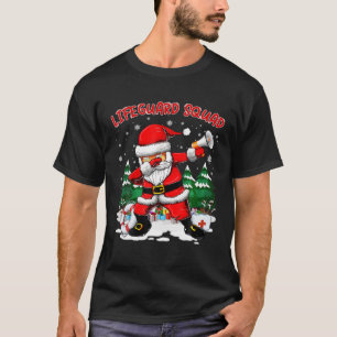 Lifeguard Squad Santa Dabbing Christmas Xmas Funny T-Shirt