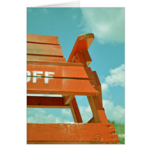 Lifeguard Stand Red Chair Off Duty