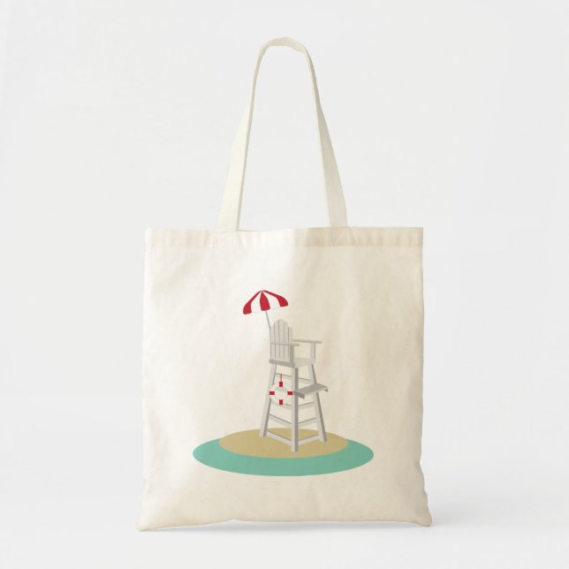 Lifeguard Stand Tote Bag (Front)