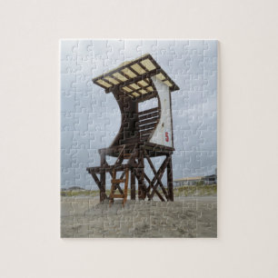 Lifeguard Stand Wrightsville Beach Jigsaw Puzzle