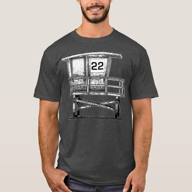Lifeguard tower 22 Premium T-Shirt (Front)
