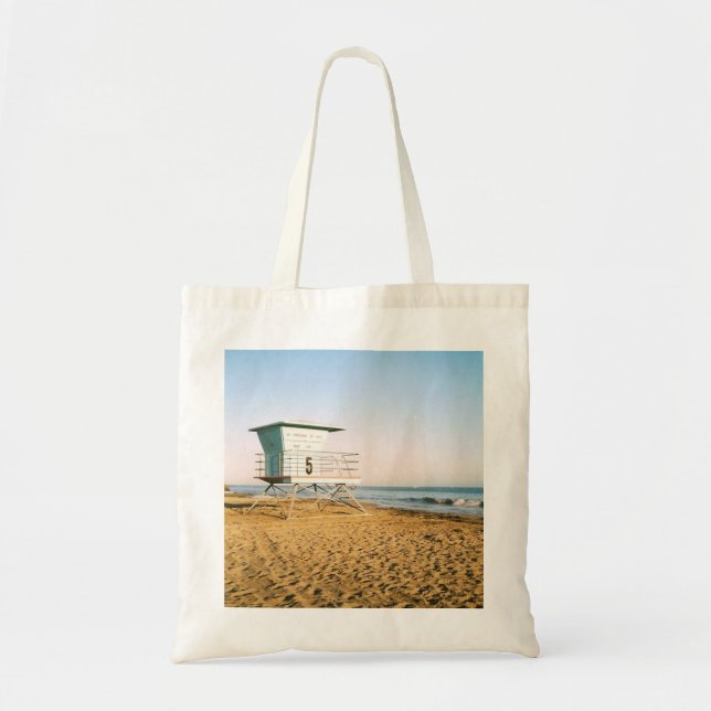 Lifeguard Tower in Santa Cruz Tote Bag (Front)