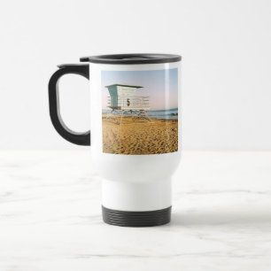 Lifeguard Tower in Santa Cruz Travel Mug