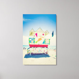 Lifeguard Tower South Beach, Miami Canvas Print