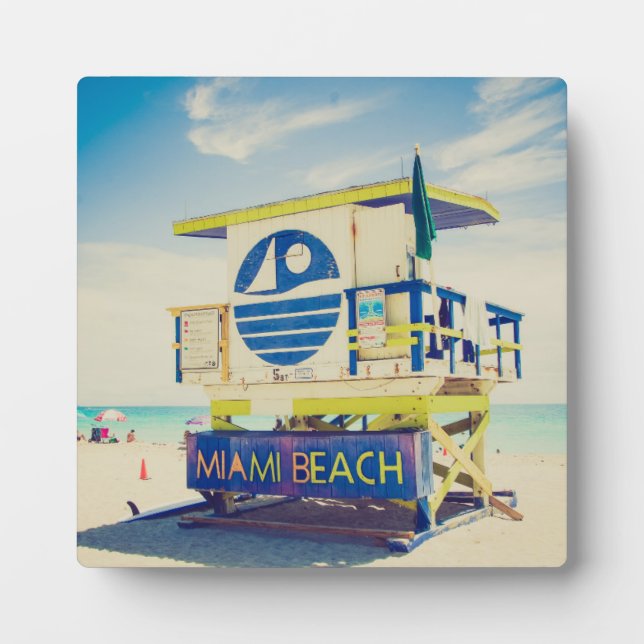 Lifeguard Tower | South Beach, Miami, Fl Plaque (Front)