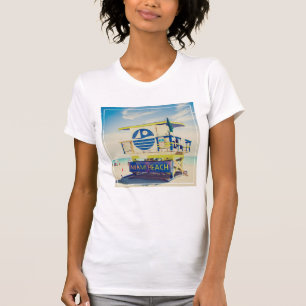 Lifeguard Tower South Beach, Miami, Fl T-Shirt