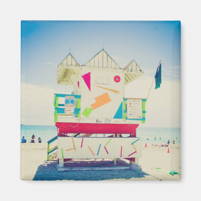 Lifeguard Tower | South Beach, Miami Magnet (Front)