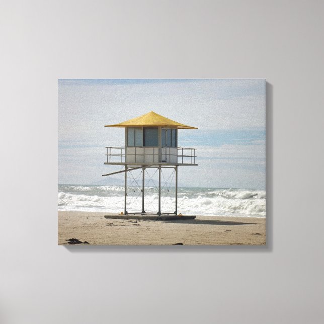 Lifeguards Hut Canvas Print (Front)
