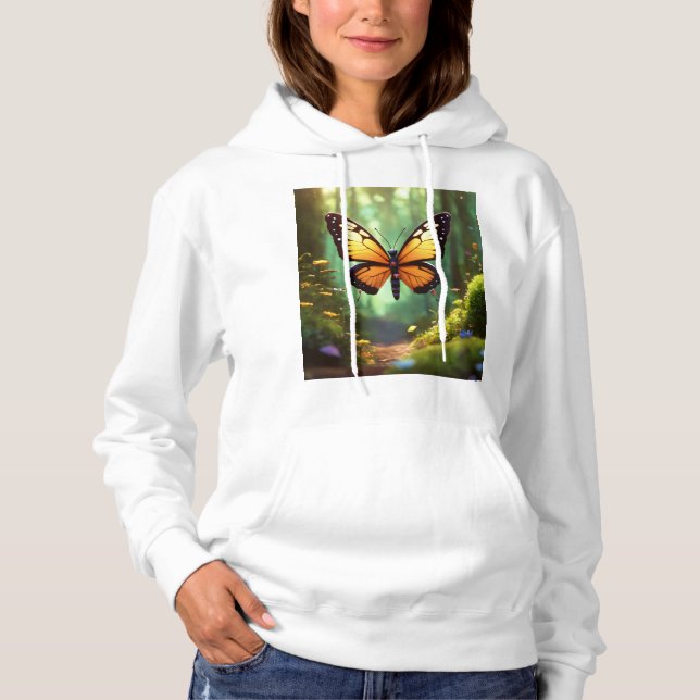Lifelike Butterfly Illustration ' Hoodie  (Front)