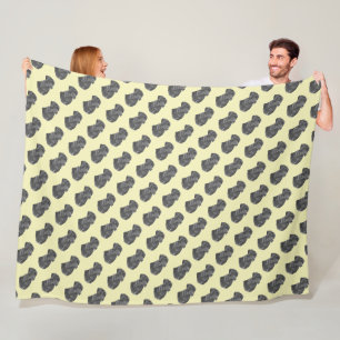 lifelike portrait painting of black labrador dog fleece blanket