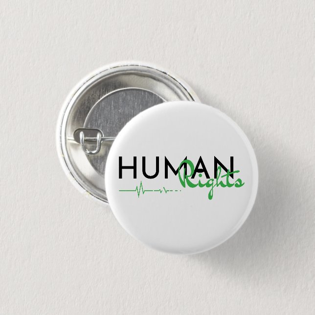 Lifeline to Human Rights 3 Cm Round Badge (Front & Back)