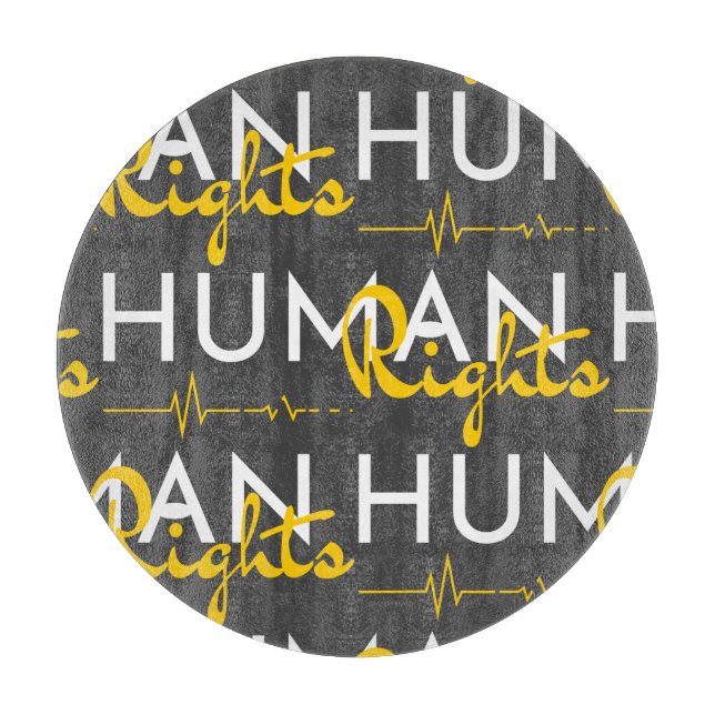 Lifeline to Human Rights Cutting Board (Front)