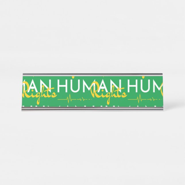 Lifeline to Human Rights Desk Name Plate (Front)