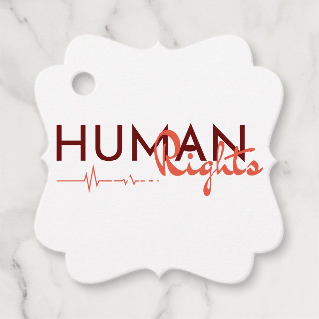 Lifeline to Human Rights Favour Tags (Front)