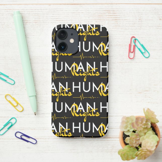 Lifeline to Human Rights iPhone Case (On Desk)
