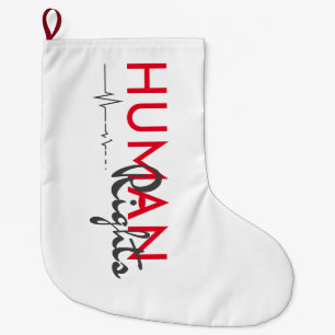Lifeline to Human Rights Large Christmas Stocking