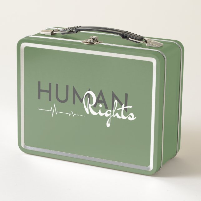 Lifeline to Human Rights Metal Lunch Box (Front)