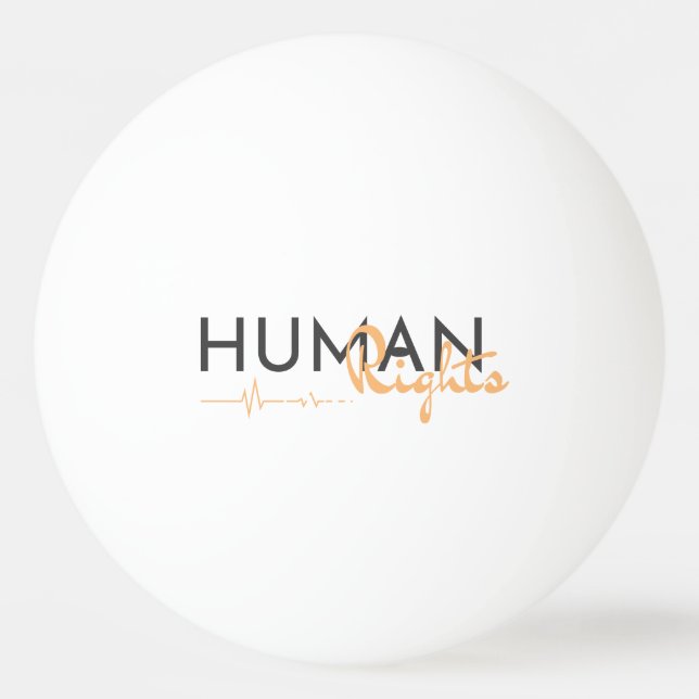 Lifeline to Human Rights Ping Pong Ball (Front)