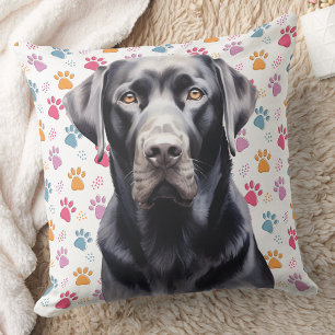 Life's a Beach - Black Lab Cushion
