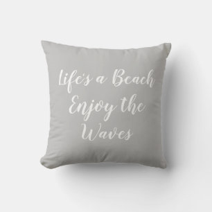 Life's a Beach Enjoy the Waves Beach Cushion
