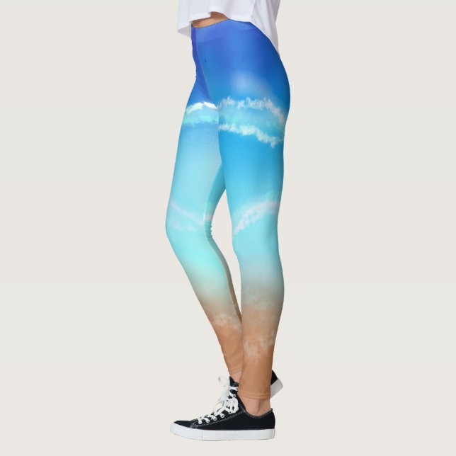 Lifes a Beach Leggings (Left)