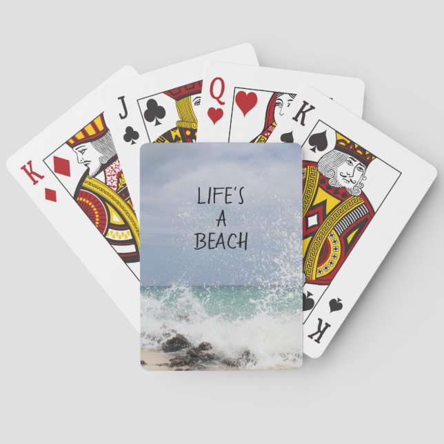 Life's A Beach Playing Cards (Back)