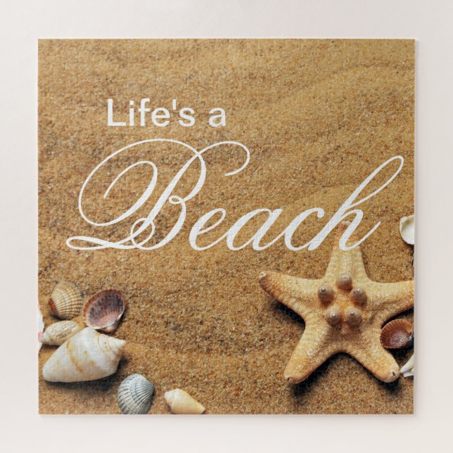Life's a Beach Themed Jigsaw Puzzle (Horizontal)