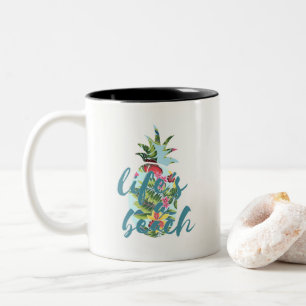 Life's A Beach Tropical Pineapple Mug
