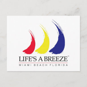 Life's a Breeze_Miami Beach postcard