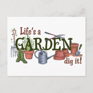 Life's a Garden Postcard