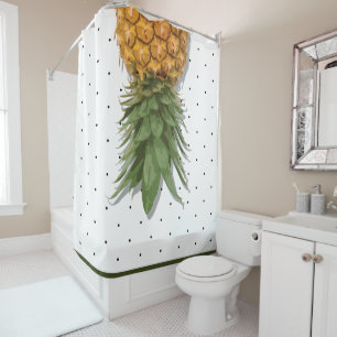 Life's a Pineapple Upside Cake Shower Curtain