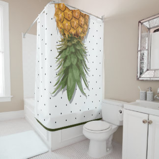 Life's a Pineapple Upside Cake Shower Curtain