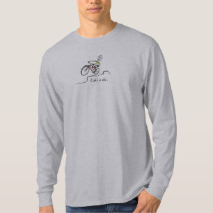 Life's a ride Mountain Biker Guy Stylised T-Shirt