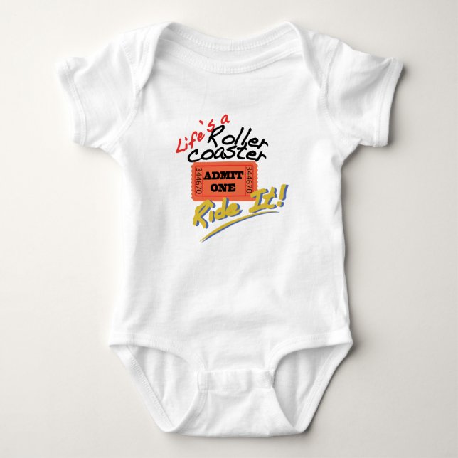 Life's A Roller Coaster Baby Bodysuit (Front)