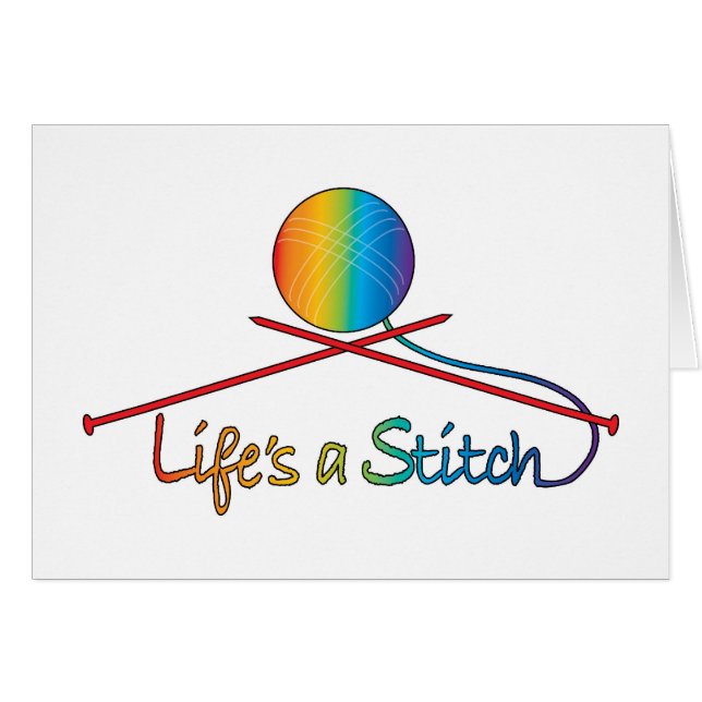 Life's a Stitch (Front Horizontal)