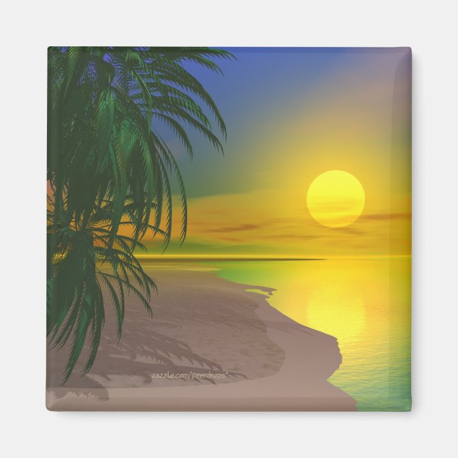 Life's a Sunny Beach Magnet (Front)