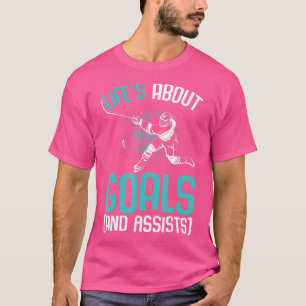 Lifes About Goals Hockey Player Ice Hockey Youth K T-Shirt