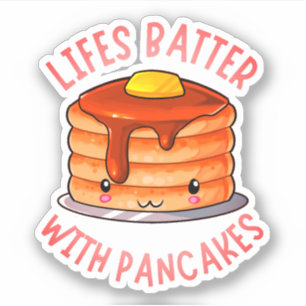 Lifes Batter With Pancakes - Cute Pancake Pun