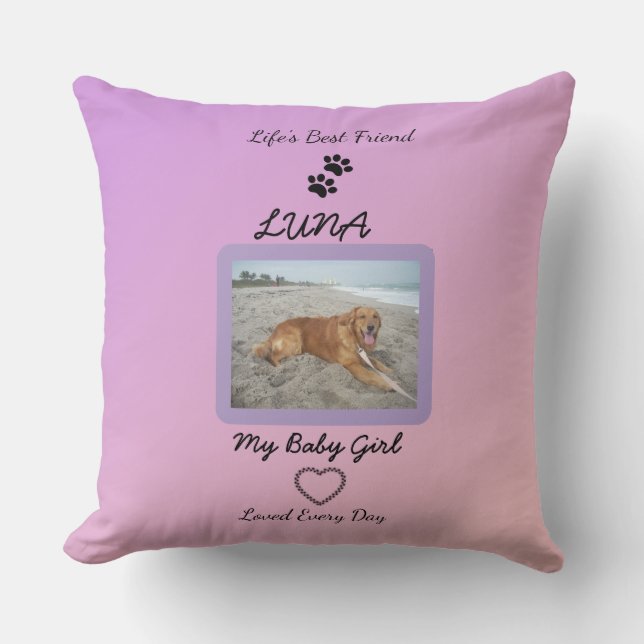 Life's Best Friend Celebration Cushion (Front)