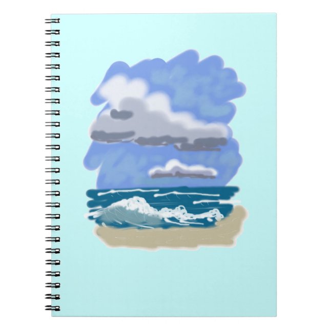 Life's Better at the Beach Spiral Notebook (Front)