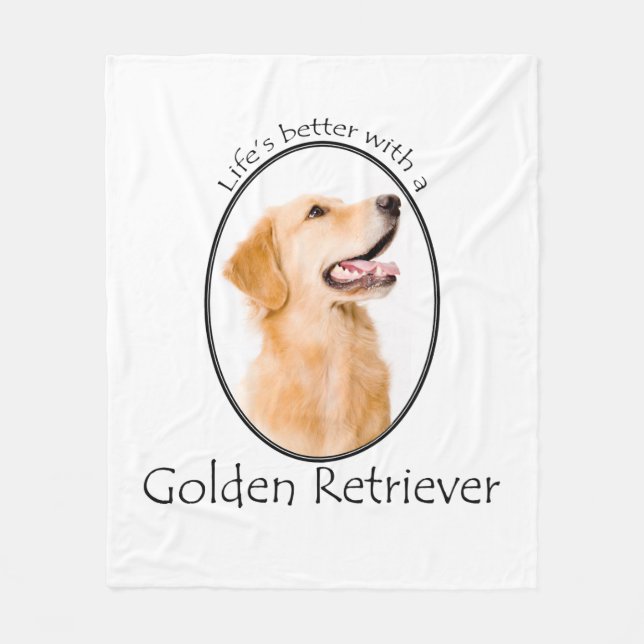 Lifes Better Golden Fleece Blanket (Front)