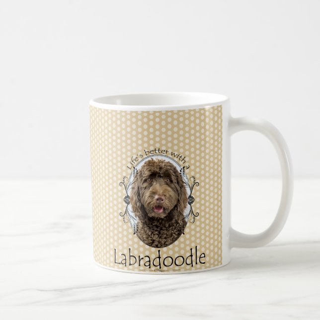 Life's Better Labradoodle Mug (Right)