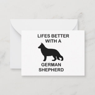 life's better with a german shepherd card