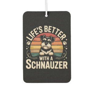 Life's Better With A Schnauzer Car Air Freshener