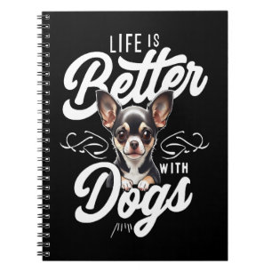 Life's Better With A Schnauzer Dog Vintage Notebook