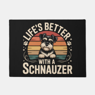 Life's Better With A Schnauzer Doormat