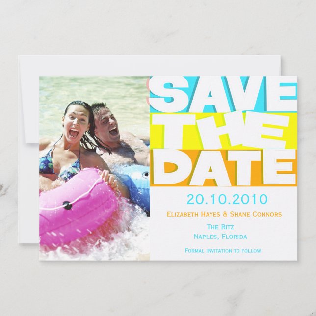 Life's Fun - Save the date card (Front)